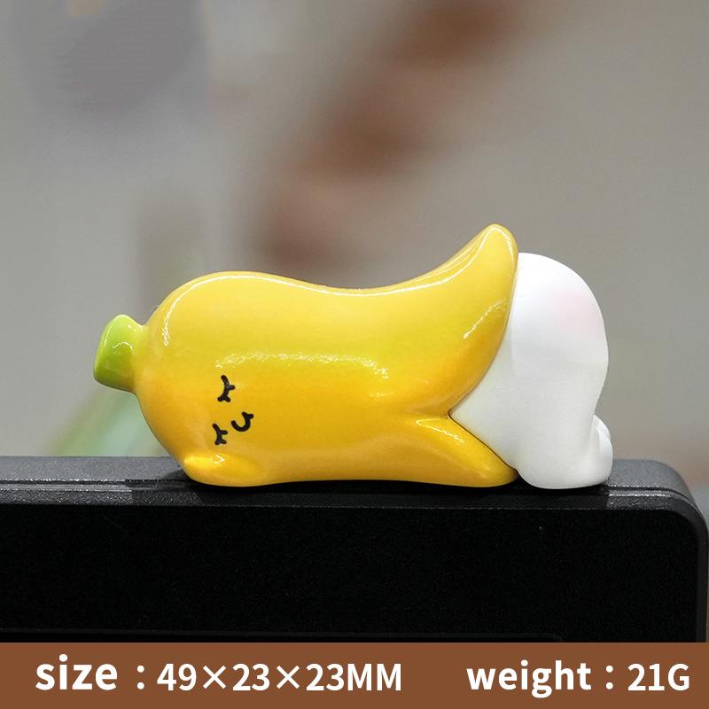 Adorable Mini Yellow Chick Figurines Cartoon Kawaii Decor Ornament for Office Desk Teen Bedroom Birthday Gift
