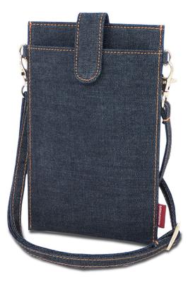 Smartphone Schultertasche Smartphone Tasche Okayama Denim Umhängetasche Handy Tasche Indigoblau [Netzwerk erforderlich] Damen