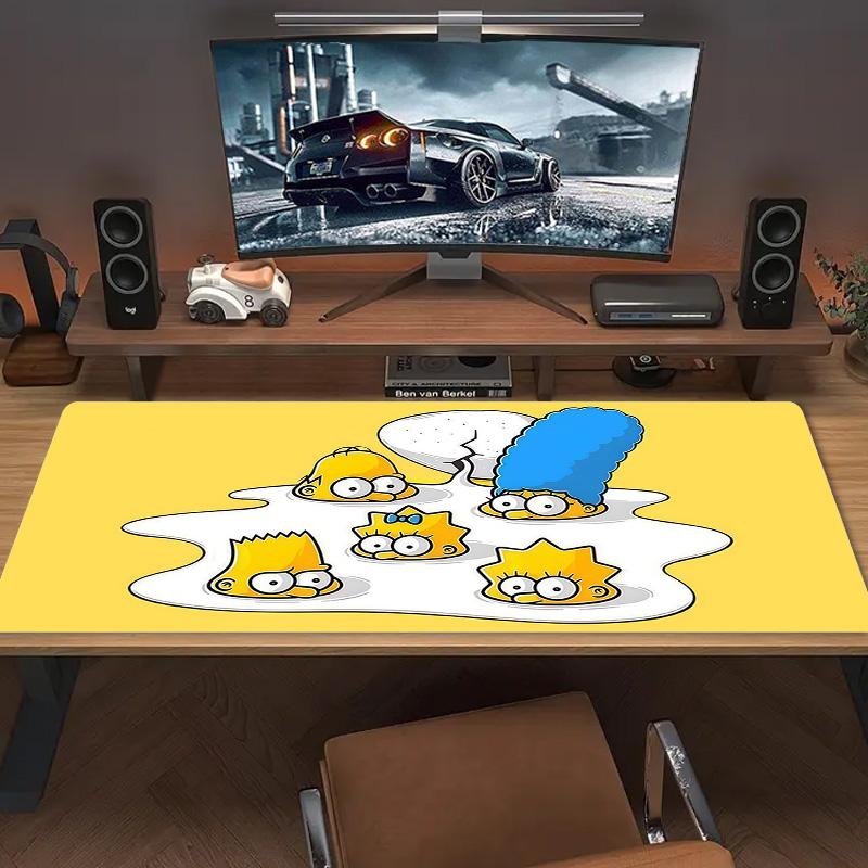 The Simpsons Print Cushion Non-slip Laptop Tablet Big Mousepad XXL Mat Mini PC Playmat With Lock Edge
