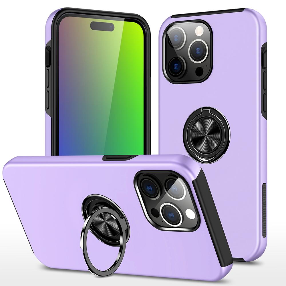 Matte Shockproof Case For iPhone 17 16 15 14 13 12 11 Pro Max XS Max XR Plus SE  Ring Holder Magnet Case Armor Bumper Cover