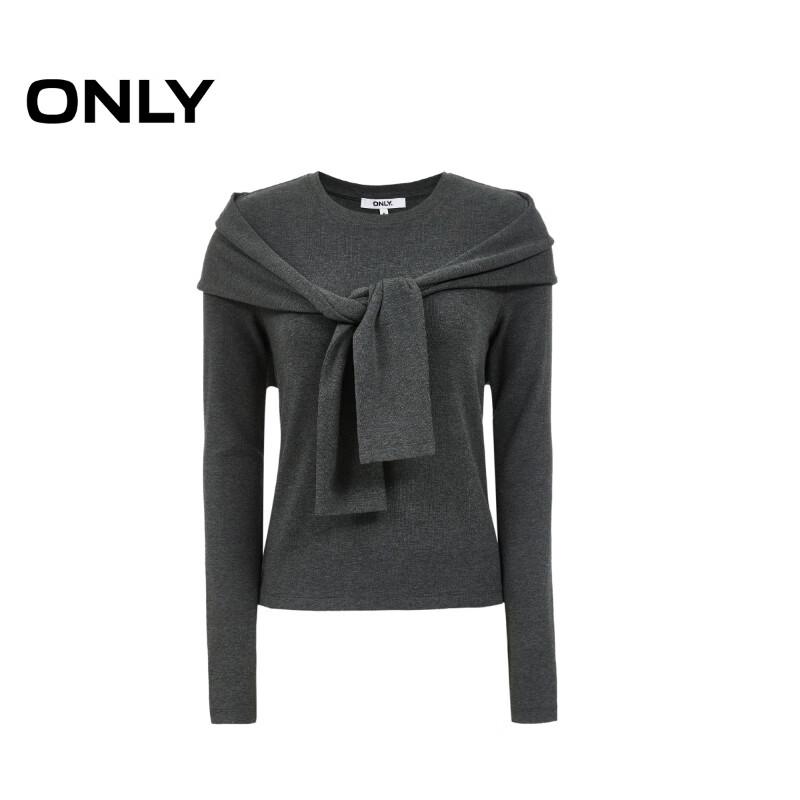 ONLY Women's Preppy Striped Slim-fit Long Sleeve T-shirt