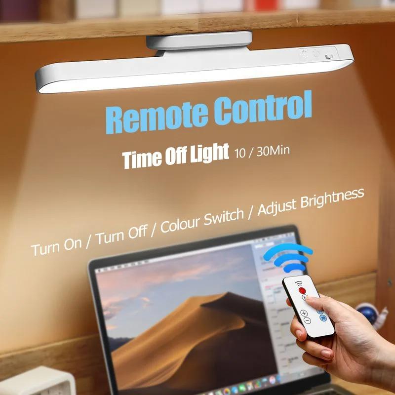 LED Magnetic Eye Protection Remote Reading Switch Desk Lamp Three-speed Stepless Dimming USB Rechargeable Student Learning Lamp
