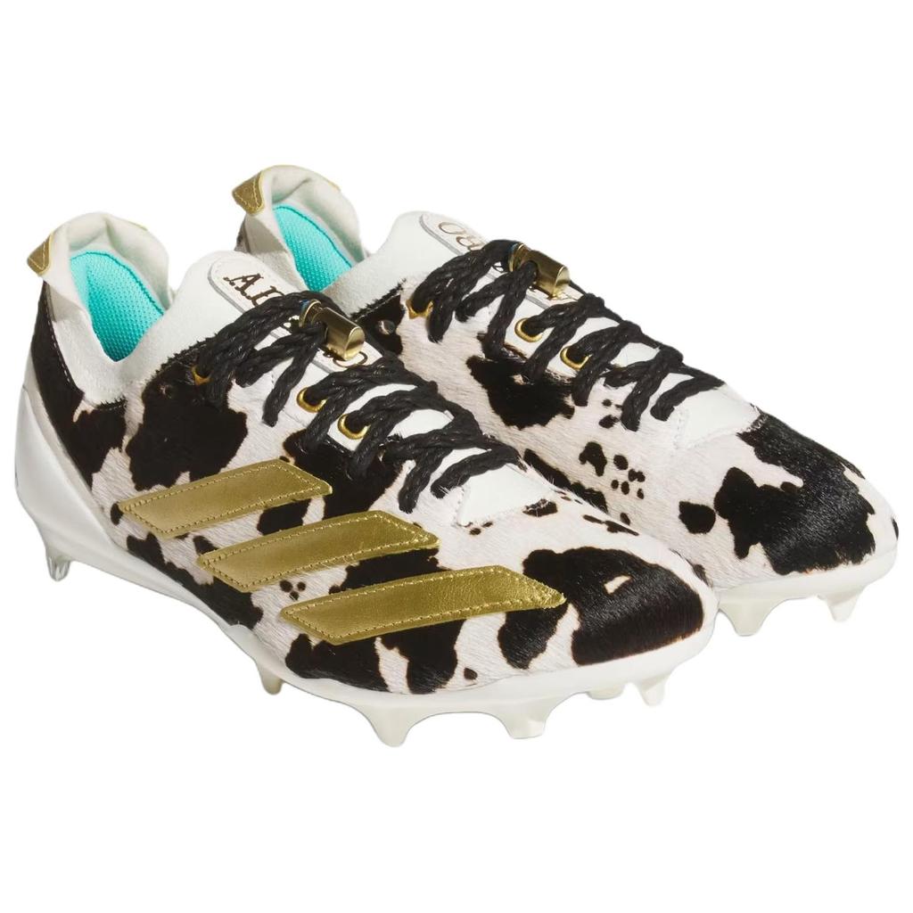 adidas Adizero Electric+ II Rodeo Off White Matte Gold Core Black Unisex Cleats JS2583