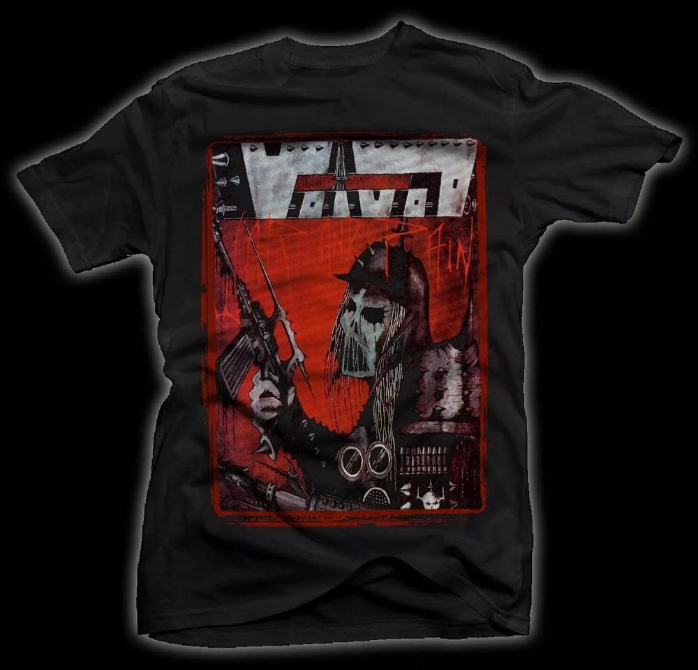 VOIVOD - Война и Боль Черная Мужская Женская Хлопковая Полный Размер S-5XL Унисекс Футболка S