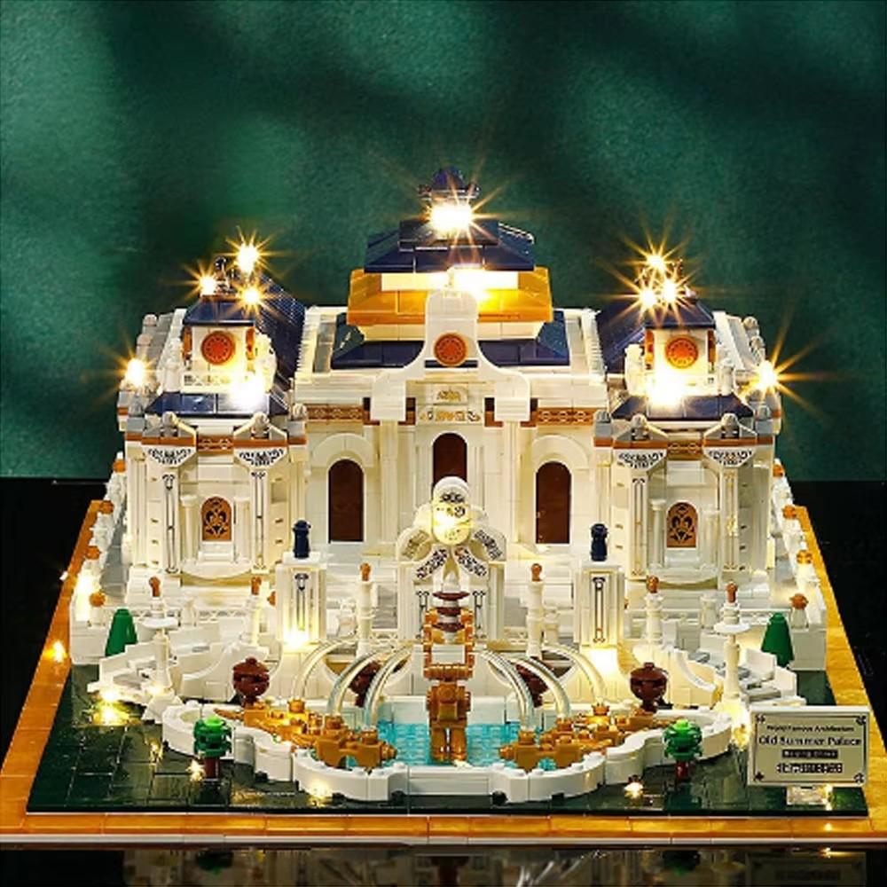 Free Shipping 2718Pcs Chinese Famous Architecture Building Blocks Old Summer Palace Compatible Classic City Diy Bricks Toys