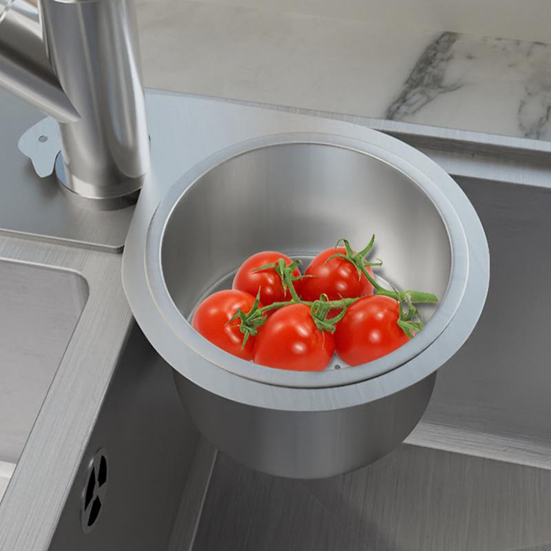 1Pcs Swan Sink Strainer Basket Stainless Steel Corner Sink Strainer Kitchen Sink Drain Basket for Kitchen Sink