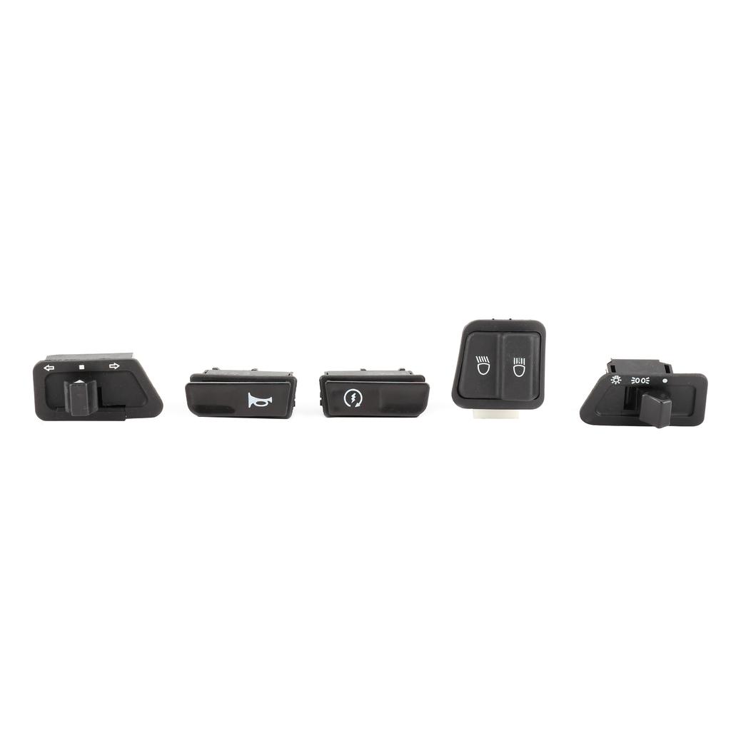5pcs Motorcycle Starter High Low Beam HeadlightHorn Turn Signals Button Kit Fit for GY6 125CC