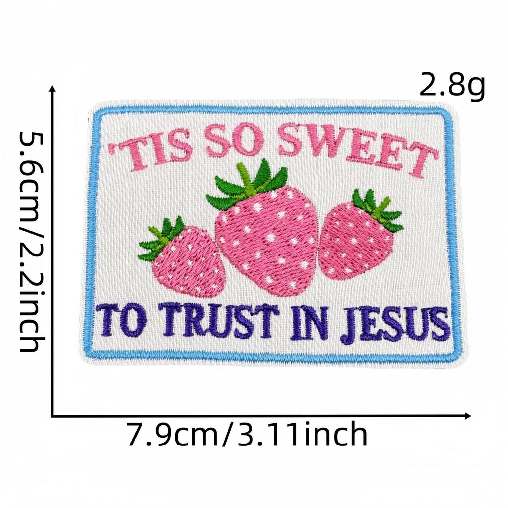 10pcs Embroidery Faith Text Patches Iron On God Jesus Emblem DIY Clothing Stripe Appliques Sewing Wappen Wholesale Cheap