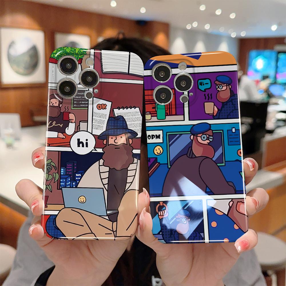 All-inclusive-Film-Telefonhülle, Cartoon-Modedesign, Hartschale, vollständige Abdeckung, stoßfeste Kamera-Schutzhülle für OPPO Realme OnePlus Infinix Tecno