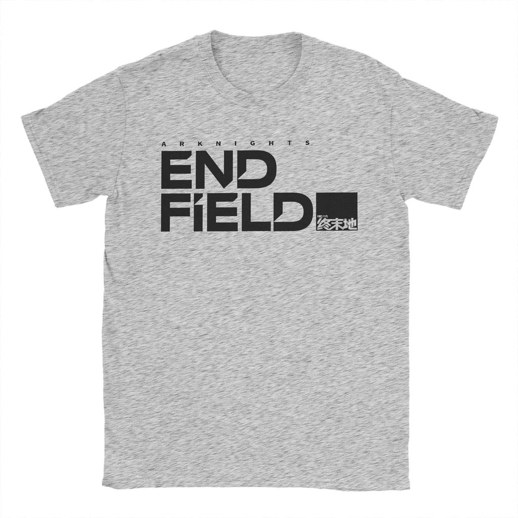 Arknights Endfield Industries Black Emblem Cotton T Shirt For Unisex Street Style T Shirts O Neck Tee Shirt Oversized Clothes
