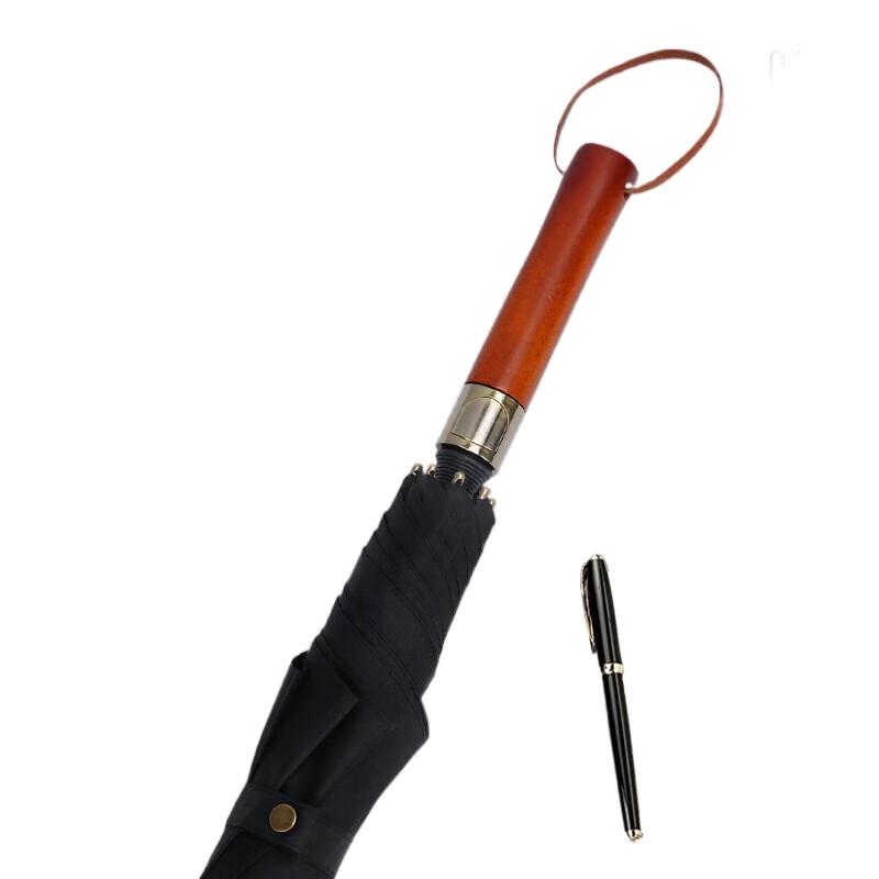 Red Leaf Vintage Straight Handle All-Weather Umbrella