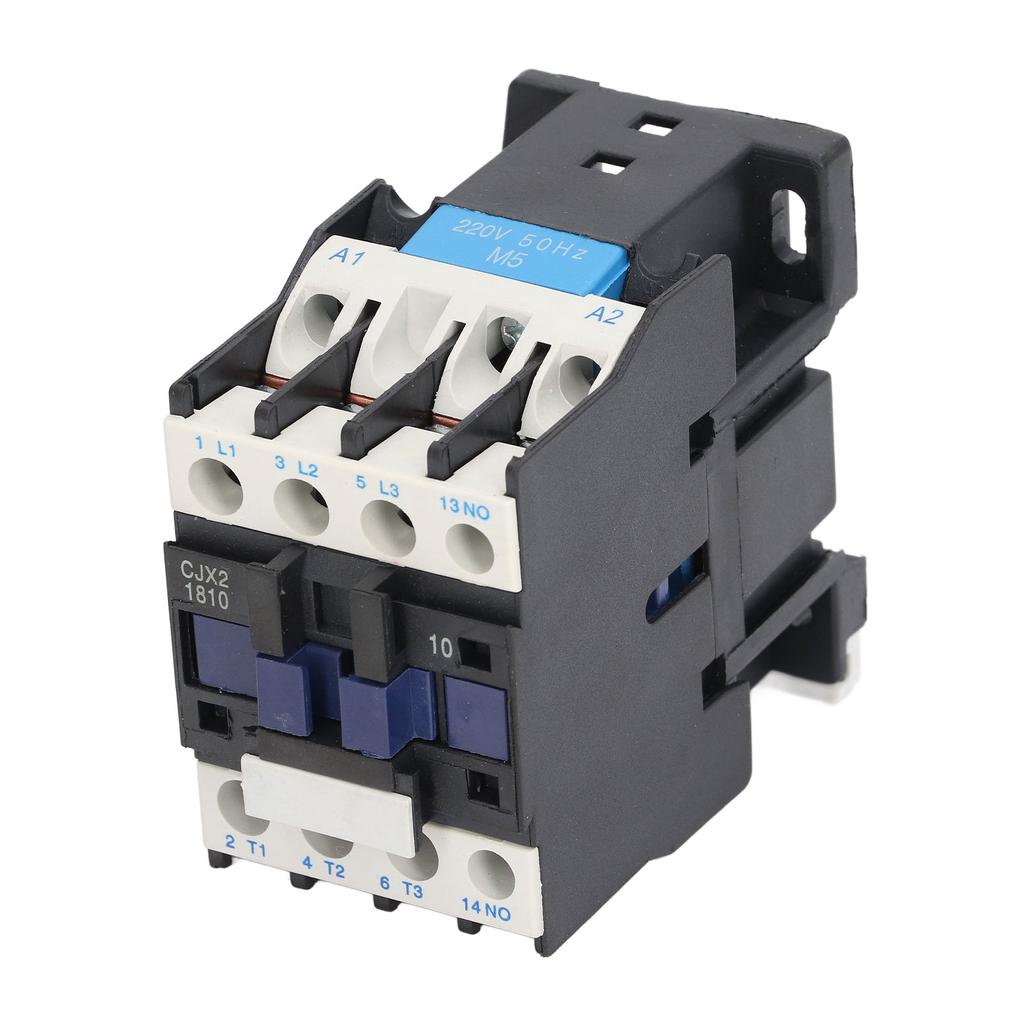 220V 18A AC Contactor Normally Open Electric Contactor Silver Alloy Contact M5 Screw CJX2‑1810