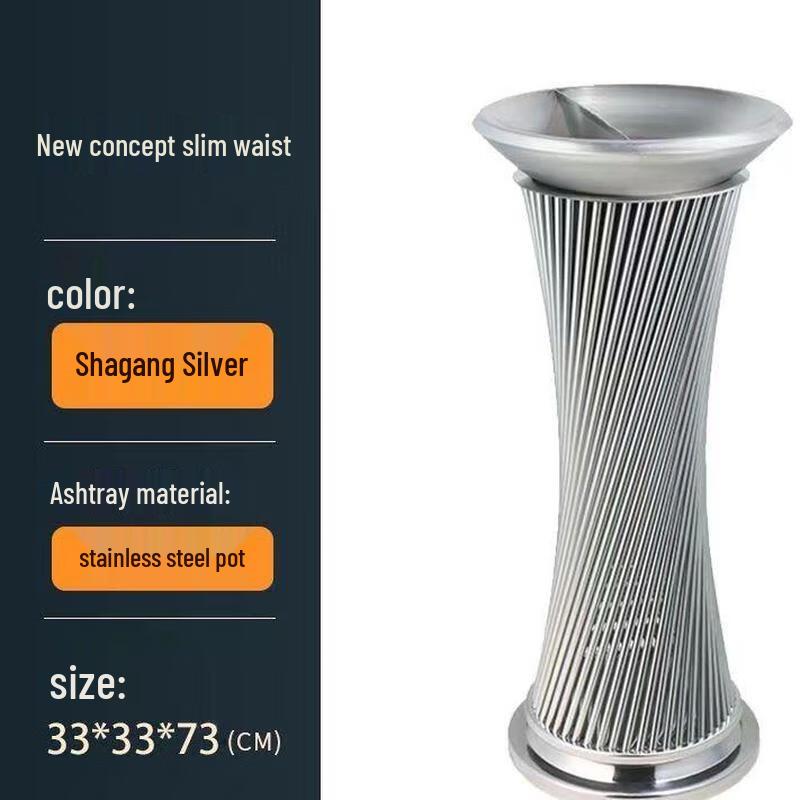 JINGRUIXIANG Stainless Steel Commercial Lobby Waste Bin