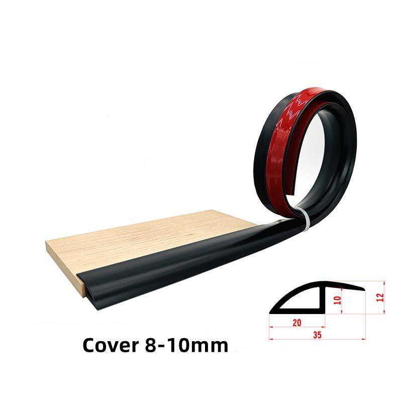 1M Self-adhesive Seam Strip Soft PVC Flooring Threshold Transition Sealing Strips Floor Threshold Anti-collision Seam Edge Trim