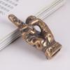 Middle Finger Figurine Brass Gold Freestanding Hand Sculpture Copper Middle Finger Pocket Lucky Charm