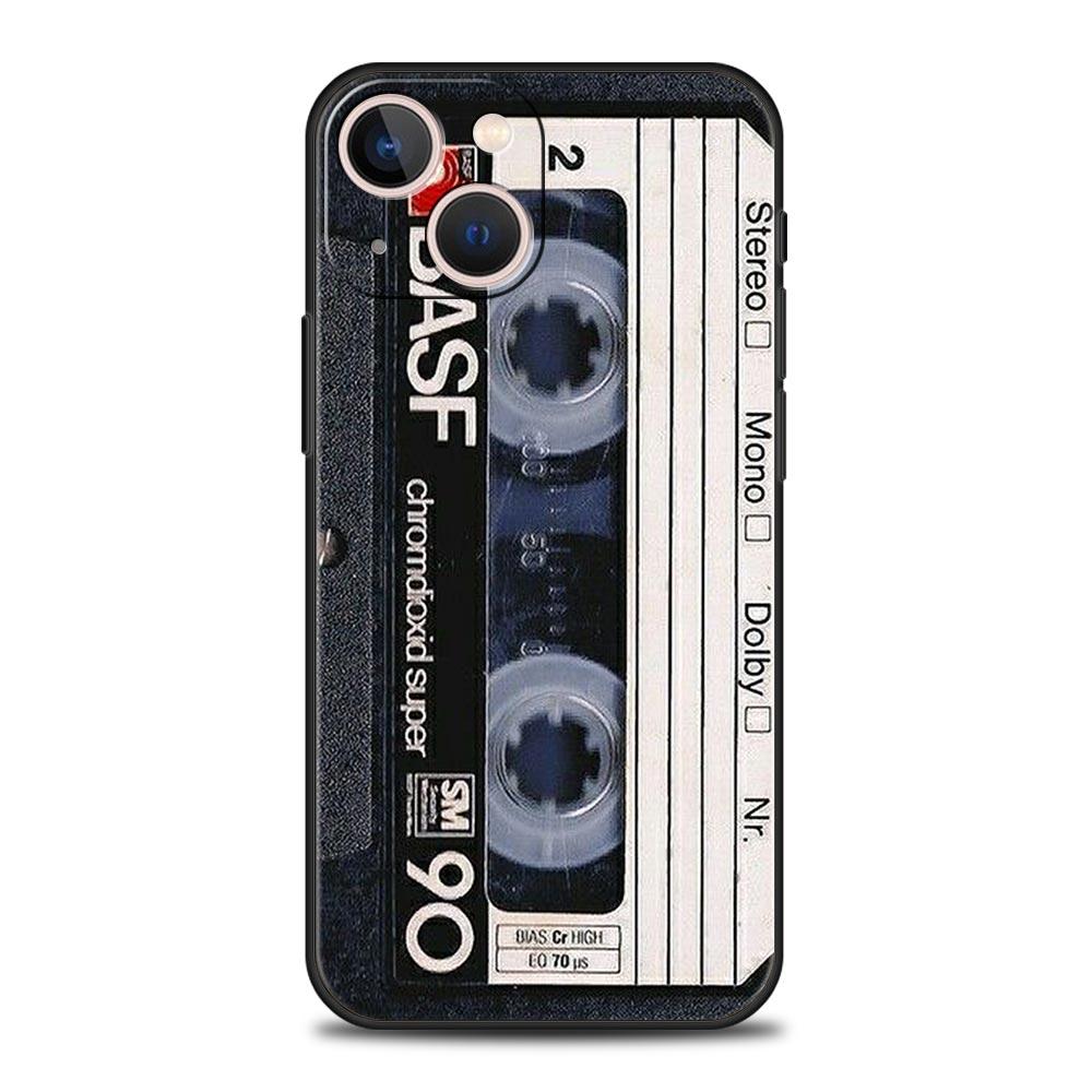 

Magnetic Radio Tape Cassette Luxury Phone Case For Apple iPhone 16 11 15 14 Pro MAX 12 13 7 8 Plus X XR XS SE Silicone Cover iPhone 7 8 SE