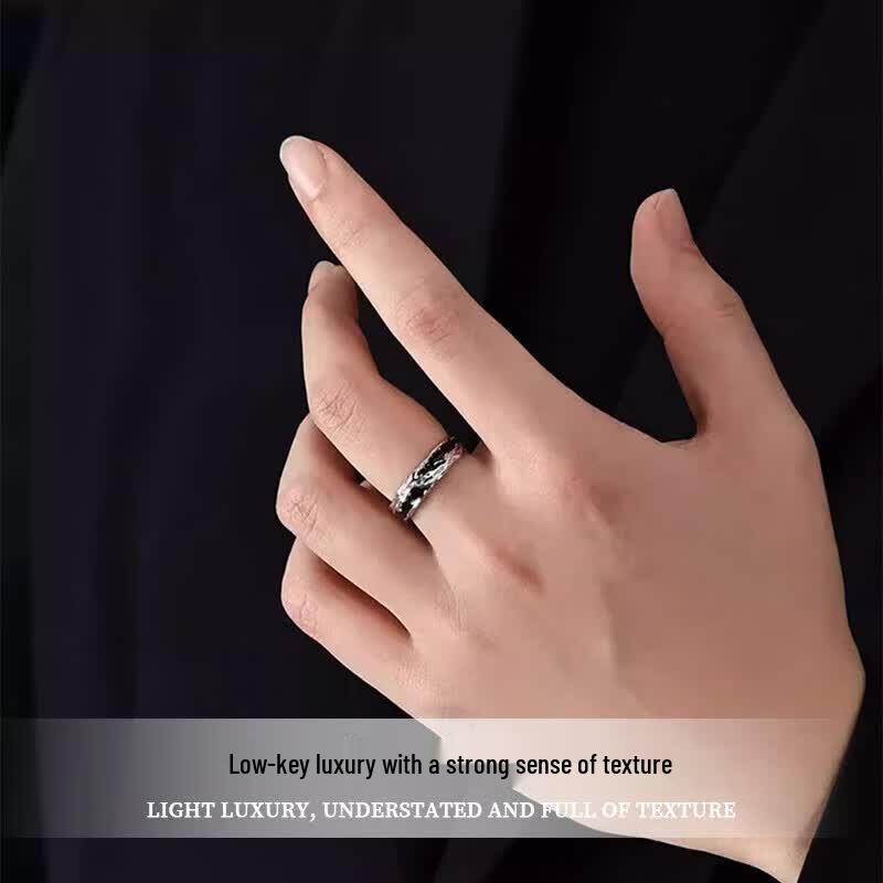 Zhou Baifu Men's Shadow Pinky Ring