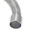 G1/2in Thread Stainless Steel Single Cold Single Hole Sink Water Tap 360 Degree Rotation Kitchen Faucet