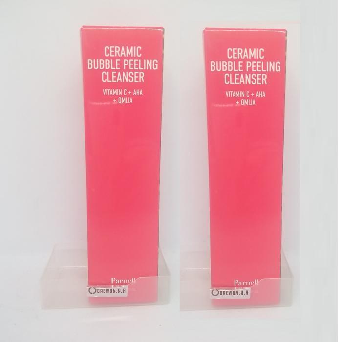Parnell Aha Omija Ceramic Bubble Peeling Cleanser 180mlx2 Total 360ml