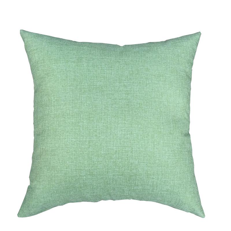 Nordic Faux Linen Solid Color Pillowcase – Cotton Blend Sofa Backrest Cushion