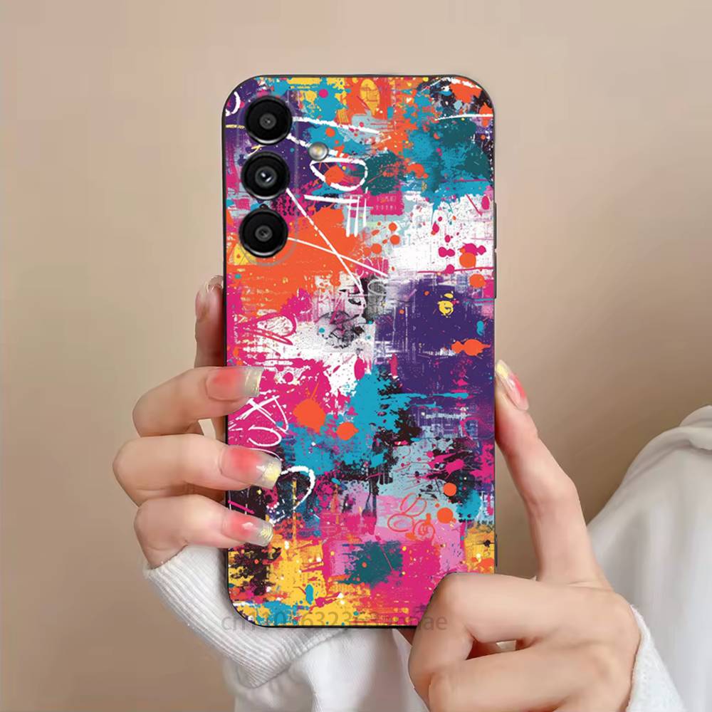 Colorful graffiti Phone Case For Samsung Galaxy S21 22 23 24 S25 Ultra PlusS20 FE S10 Plus Cover Funda