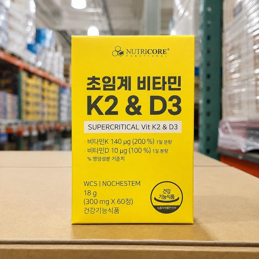 Nutricore Supercritical Vitamin K2 & D3 60 Tablets 1 pcs