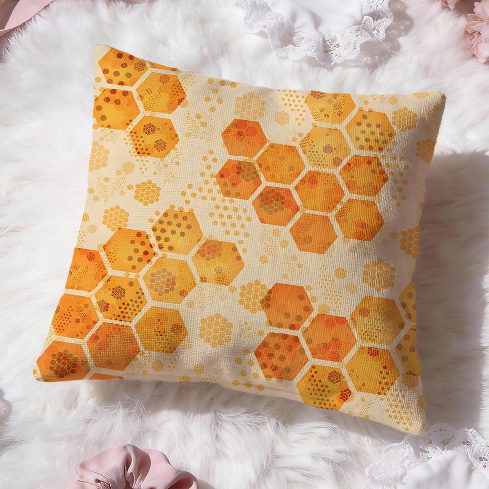 Honeycomb Texture Cushion Cover Premium Comfort Reversible Pillow Cove Two in One Design for Any Room  Car Interior