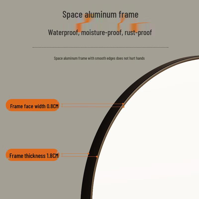 Chang Baosen 30cm Round Wall Mirror