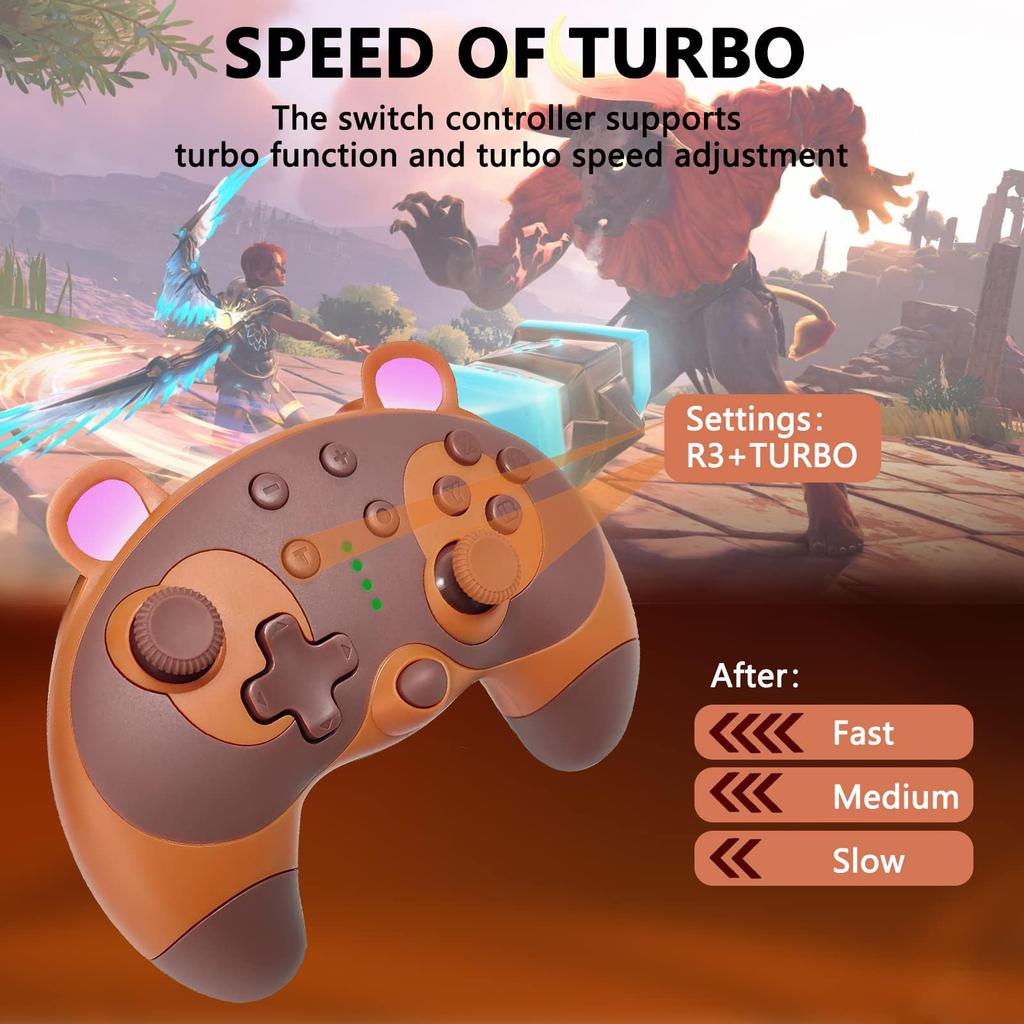 Switch Switch Pro Pro Switch Pro Wireless Rapid Fire Gyro Gaming Dual Compatible 1 Year STOGA controller, Controller, Controller, Controller,