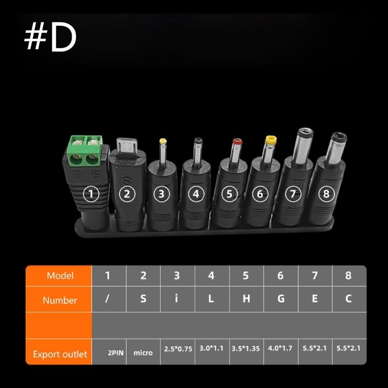 Durability PVC Coating DC5.5x2.1mm To USB C Charging Cord Featuring 5V/9V/12V/15V/20V/28V Adjustable Output Voltages