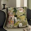 Französischer Retro-Stil Kissenbezug Wohnzimmer Sofa Schlafzimmer Kissen Grün Hochwertig Büro Balkon Dekoration