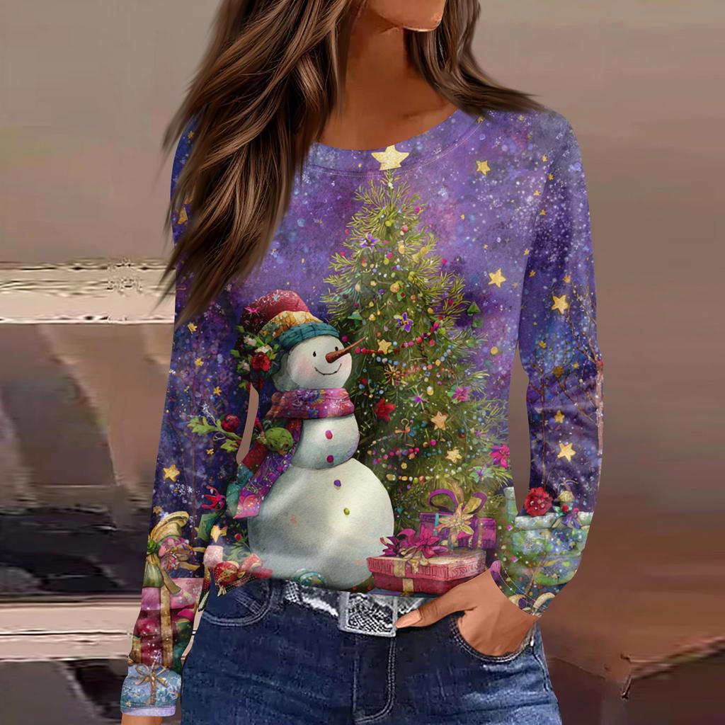 Womens's Fashion Casual Halloween Print V-neck Mid Length Pocket 3/4 Sleeve Top