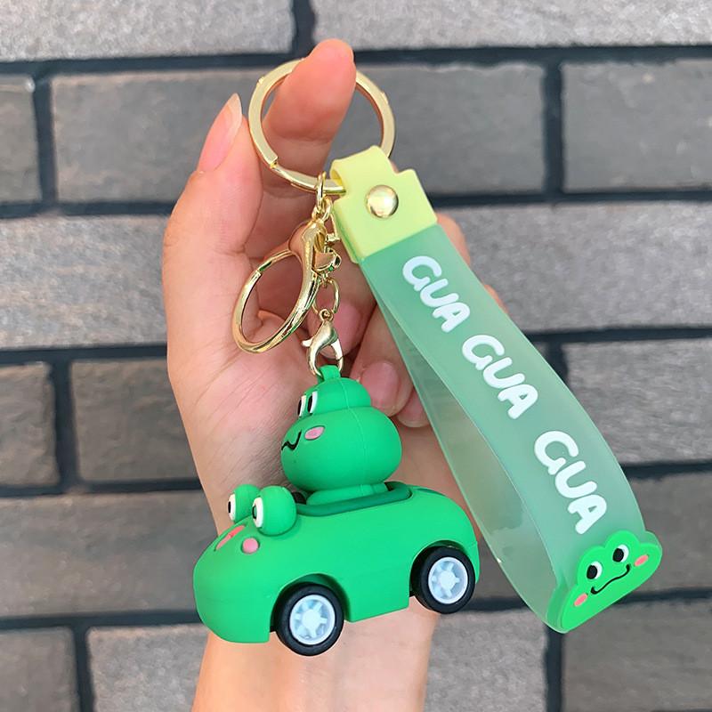 Cartoon Animal Friction Cars Keychain Charming Gifts For All Ages**