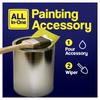 1 Pc Paint Can Spout Fits All Pint Quart & Gallon Painting Cans All In One Pouring Accessory Paint Brush Holder & Wiper