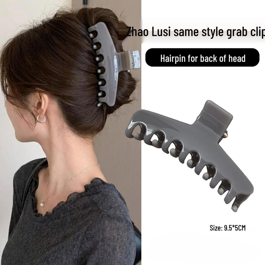Korean Style Jelly Color Claw Clip Hairpin – Versatile, High-End Hair Accessory for All Hair Volumes