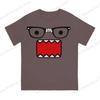 Domo Kun Print Funny Short Sleeved T-shirt Men