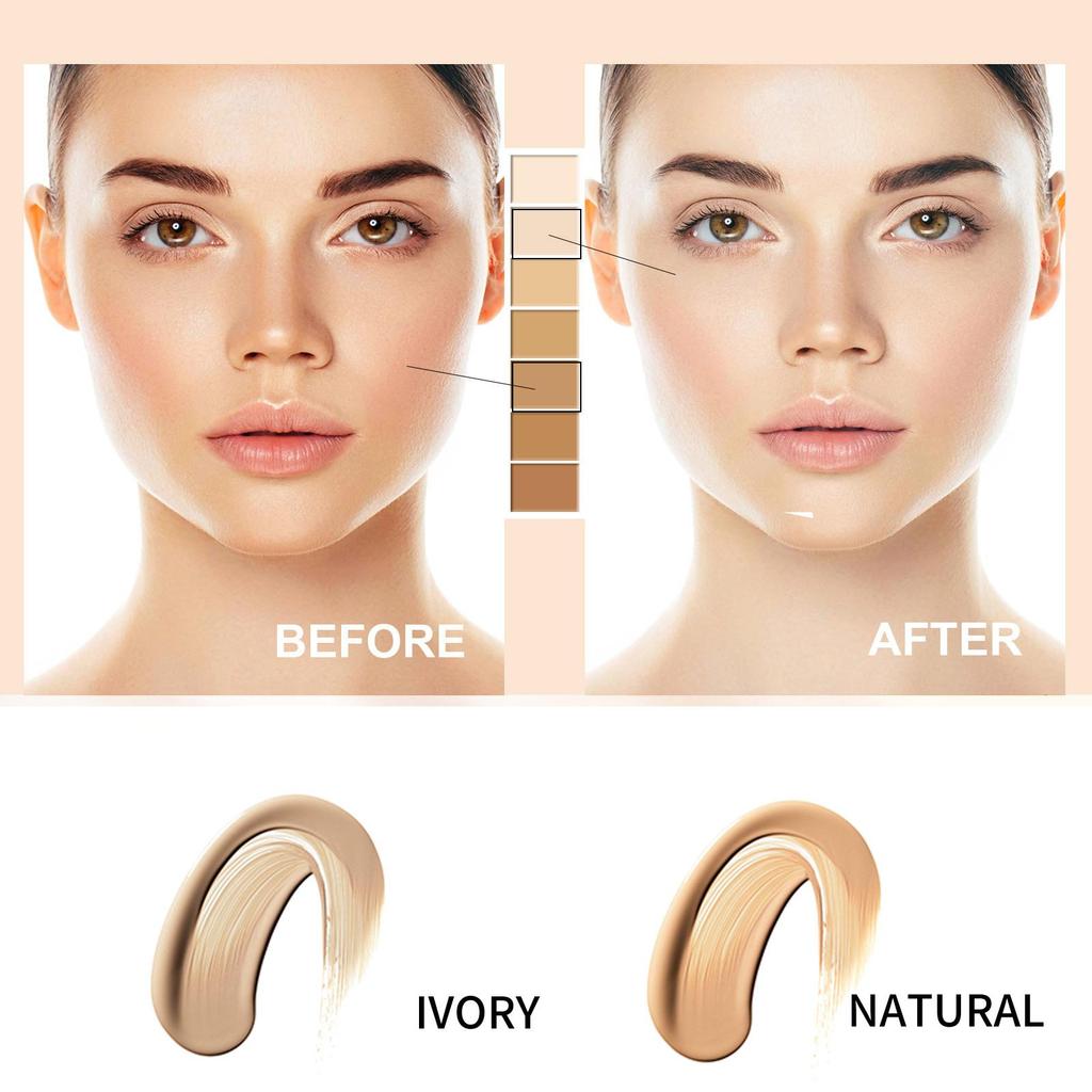 EELHOE Make-up-Blockcreme, feuchtigkeitsspendender Concealer, hellt den Teint auf, weiche Make-up-Block-Foundation