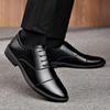 Luxury Business Leather Shoes Breathable Formal Men Dress Shoes Lace-up Casual Shoes Office Work Oxford Sheos Wedding Footwear