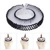 Adjustable Tie Ruffled Collar Retro For Victorian Age Costumes and Cosplay Halloween Accessory Versatile Collar