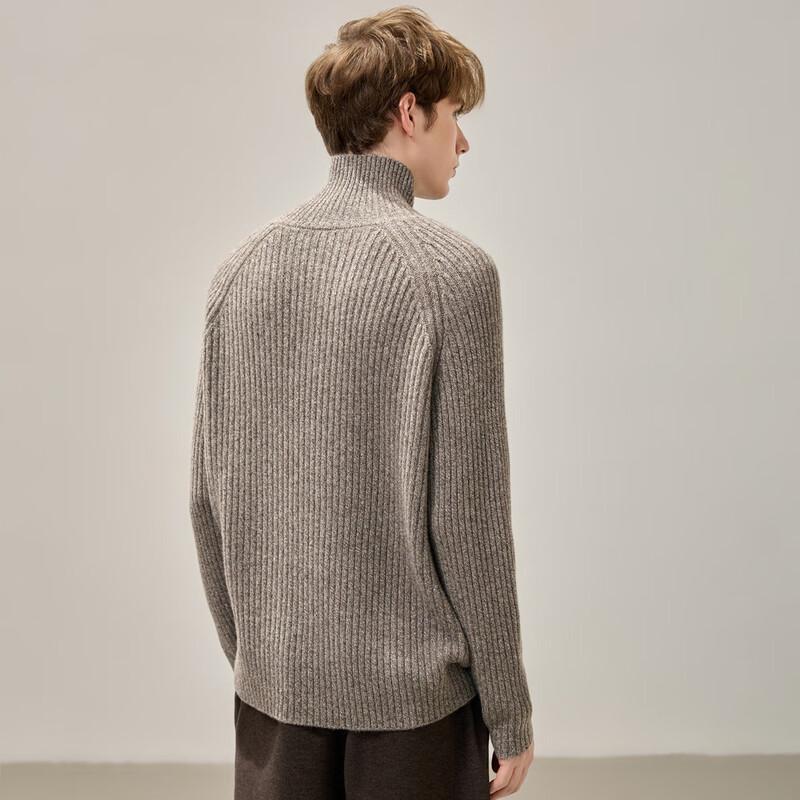 Luozi Men's Half-Turtleneck Cashmere Sweater