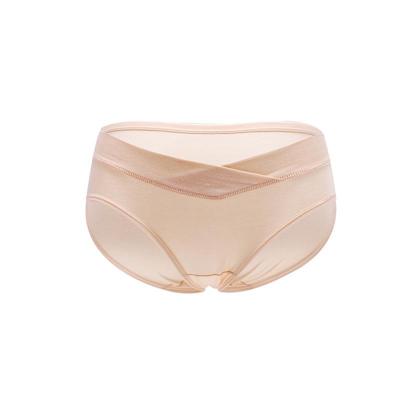 

Вагітним жінкам трусики з низькою талією бавовна Материнство однотонний однотонний плюс розмір трикутникові труси XL тілесний