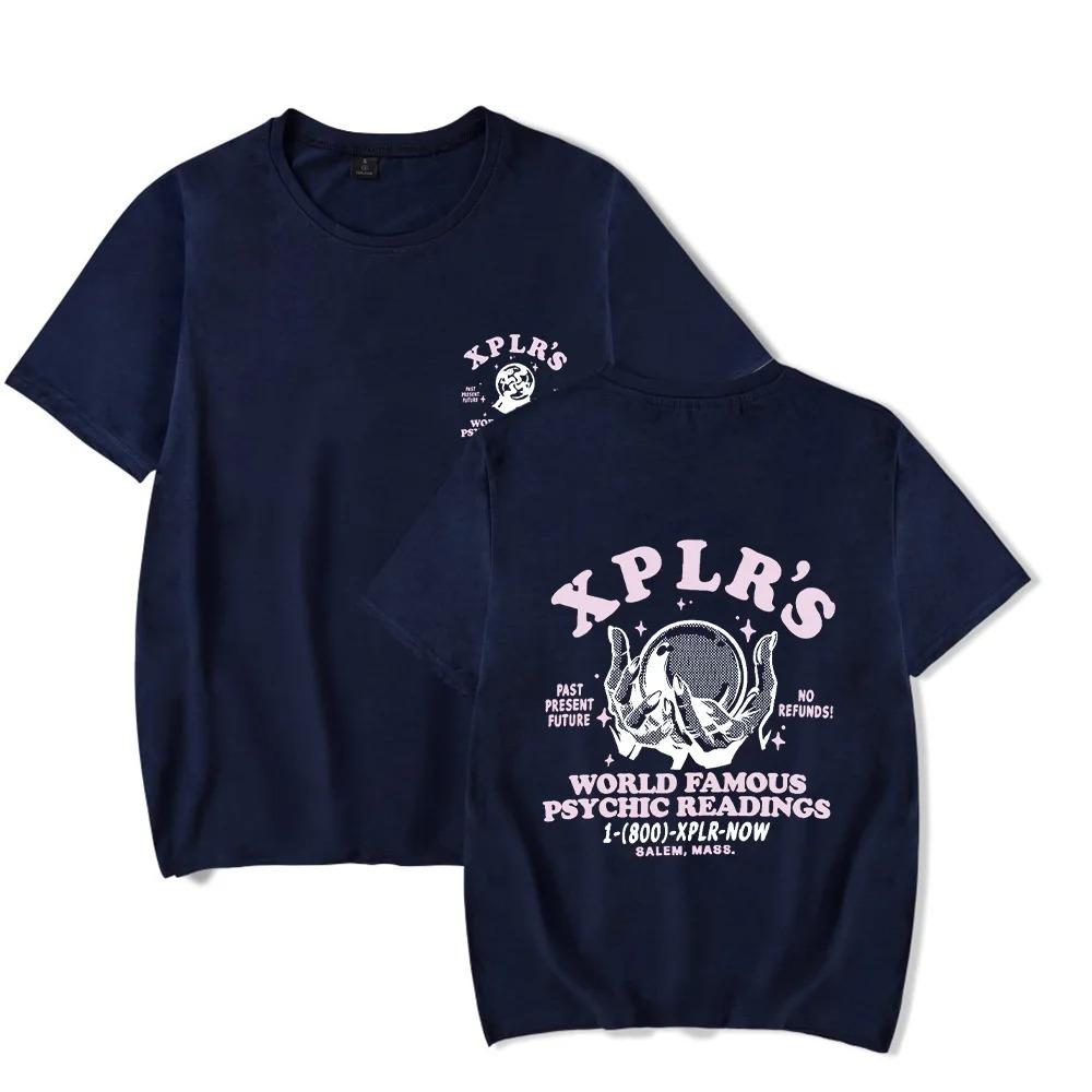 Camiseta de Manga Corta Harajuku Verano para Hombres Mujeres Streetwear XPLR Mundialmente Famoso Sam y Colby Camiseta Deportiva de Ocio