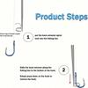1PC Fishing Hook Remover - Multifunctional Hook Extractor Carp Fishing Tool, for Outdoor Fishing Lure Carp Fishing