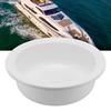 375x130mm RV Boat Round Vessel Sink Bathroom Hand Wash Basin Acrylic White for Motorhome Yacht Bathr
