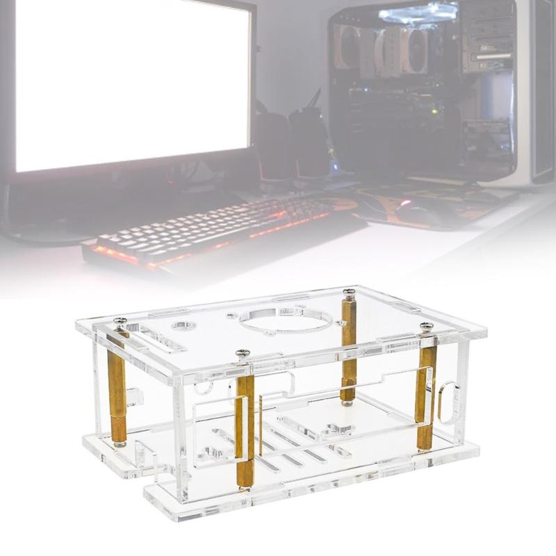 For RV2 Acrylic Case With Cooling Fan Coolers Transparent Shell For RV2 Development Board Accessories