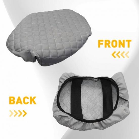 Leather Armrest Lid Console Cover For Ford F250 F350 F450 Super Duty 2017-