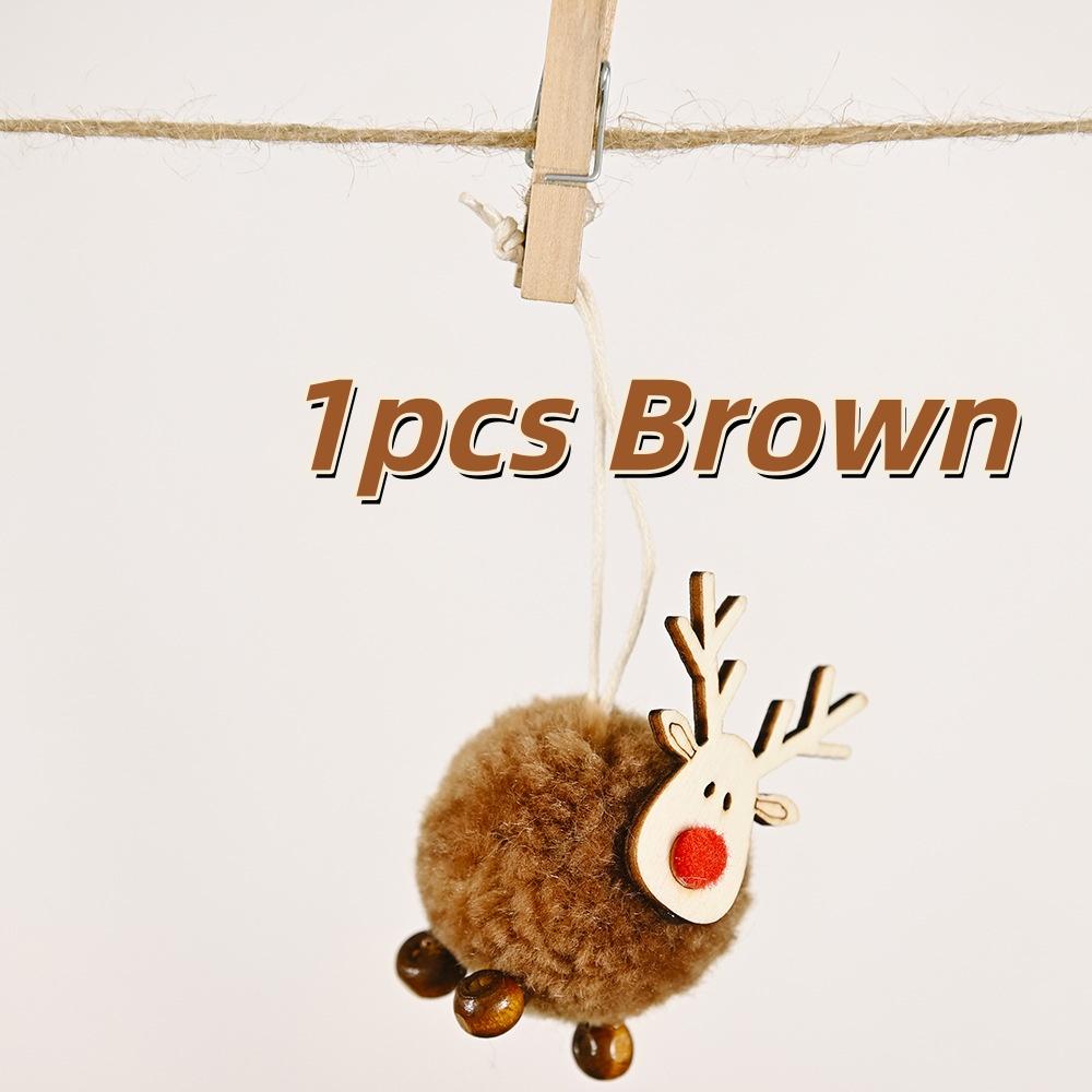 

1 шт. Рождественский декор Рождественское украшение Фетровая подвеска в виде оленя Праздничное украшение для подвешивания Домашние поделки и детские подарки