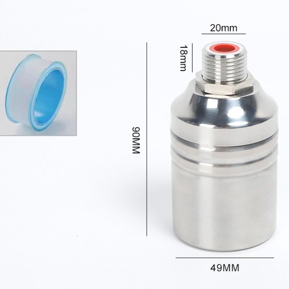 Stainless Steel Floating Ball Valve Silver 1/2"3/4"1" Water Tower Shutoff Valve Automatic Water Level Controller