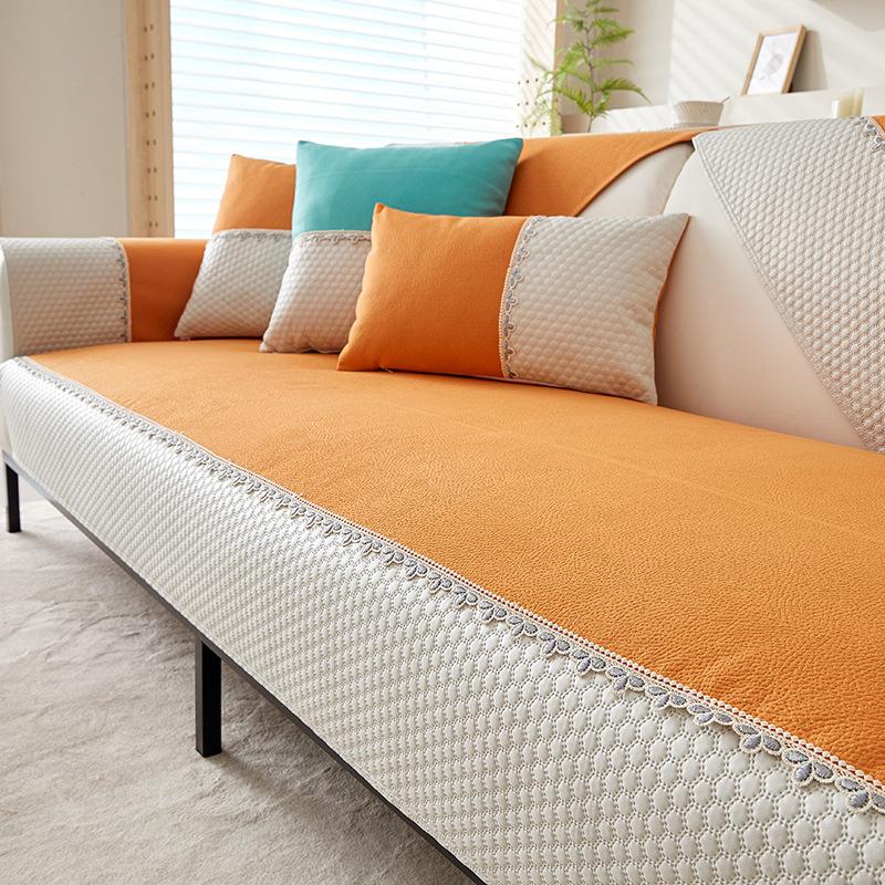 Waterproof Sofa Cushion Pet Urine-Proof Four Seasons Universal Fabric Simple Non-Slip Seat Cushion Nordic Summer Sofa Cover