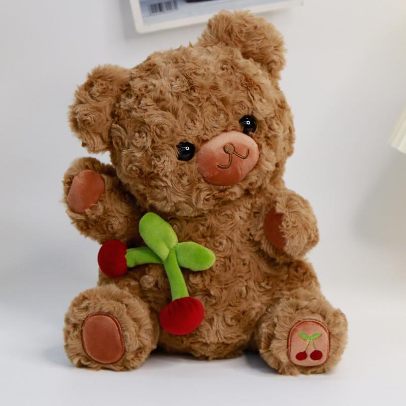 

Cherry Bear Plush Toy With Ultra Soft Short Pile For Kids And Collectors